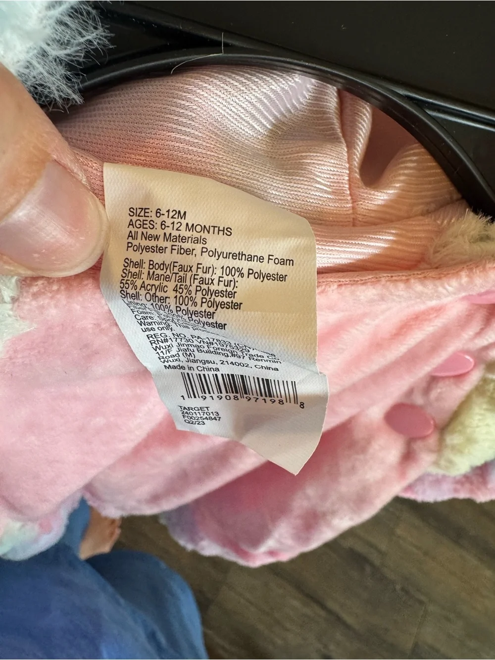 Pastel Unicorn/pegasus Kids Costume - Plush Multicolor - Picture 8 of 8